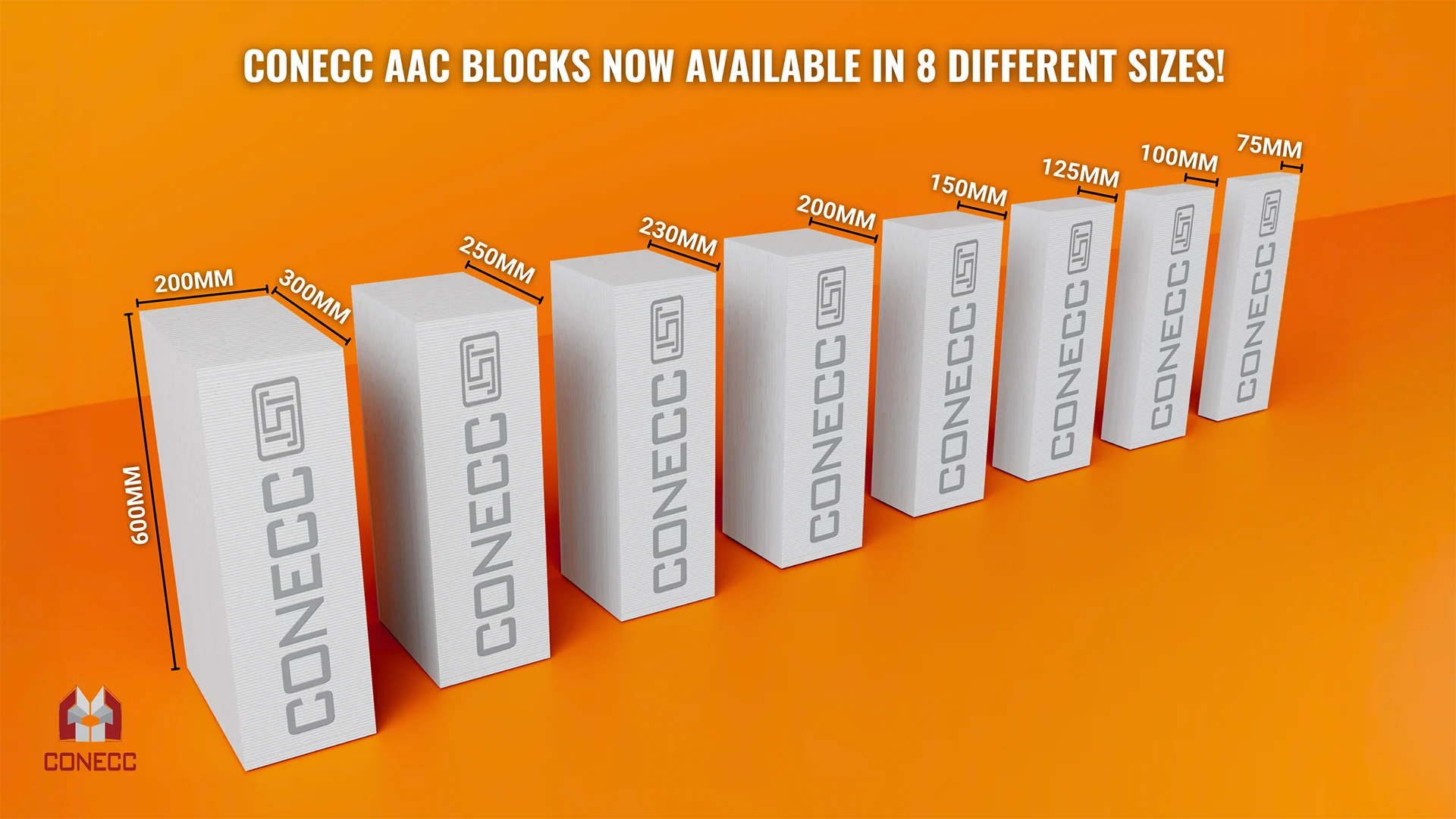 CONECC AAC BLOCKS SIZES 8